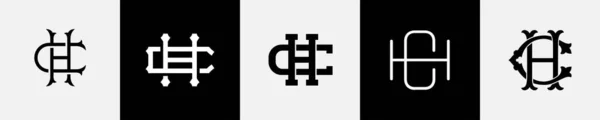 Eredeti Betűk Monogram Logo Design Bundle — Stock Vector