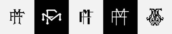 Перші Літери Монограма Logo Design Bundle — стоковий вектор
