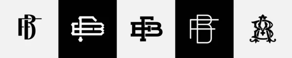 Monogram Logo Design Bundle — 스톡 벡터