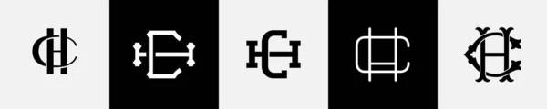 Початкові Літери Monogram Logo Design Bundle — стоковий вектор
