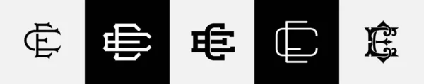 Cartas Iniciais Monograma Logo Design Bundle —  Vetores de Stock
