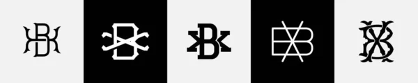 Cartas Iniciales Monograma Logotipo Diseño Paquete Ilustraciones De Stock Sin Royalties Gratis