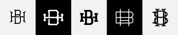 Letras Iniciales Monograma Logotipo Diseño Paquete Gráficos vectoriales