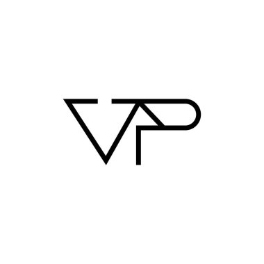 Minimal Harfler VP Logo Tasarımı