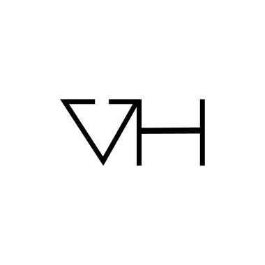 Minimum Harfler VH Logo Tasarımı
