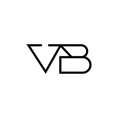 Minimum Harfler VB Logo Tasarımı