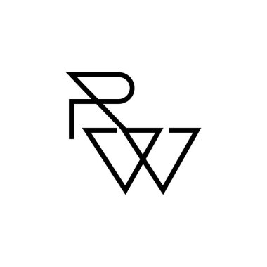 Minimum Harfler RW Logo Tasarımı