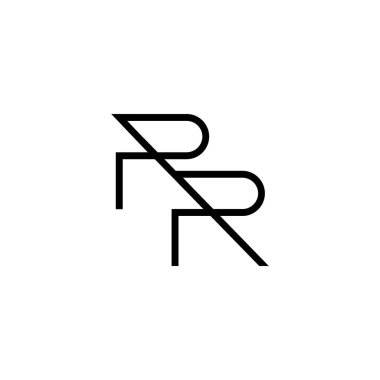 Minimum Harfler RR Logo Tasarımı