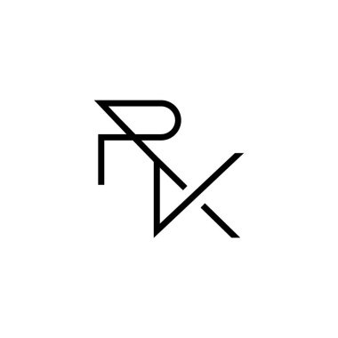 Minimum Harfler RK Logo Tasarımı