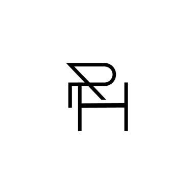 Minimum Harfler RH Logo Tasarımı