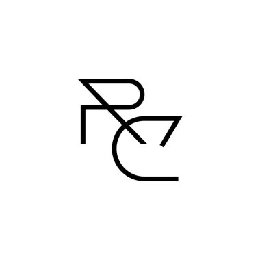 Minimum Harfler RC Logo Tasarımı