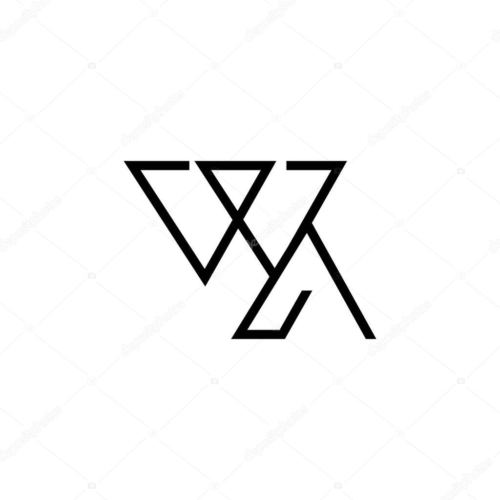 Minimal Letters WA Logo Design