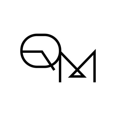 Minimum Harfler QM Logo Tasarımı