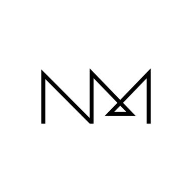 Minimum Harfler NM Logo Tasarımı