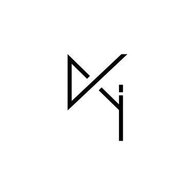 Minimum Harfler KI Logo Tasarımı