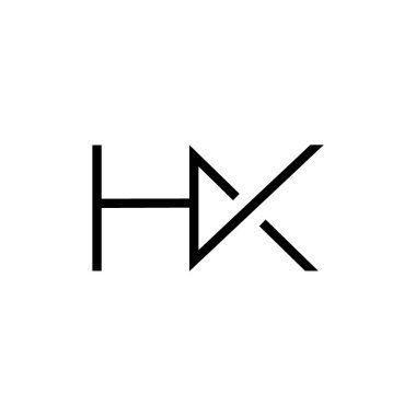 Minimum Harfler HK Logo Tasarımı