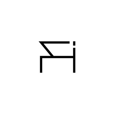 Minimum Harfler FI Logo Tasarımı