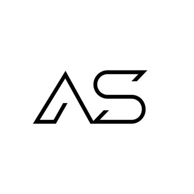 Minimum Harfler AS Logo Tasarımı