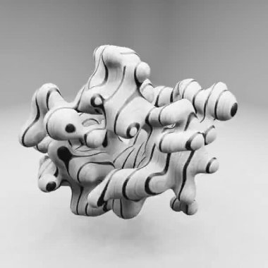 3D nokta soyutlaması havada yükseliyor