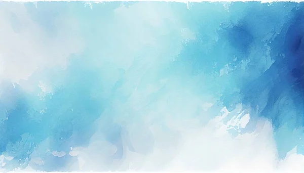 Abstract Blue Watercolor Gradient Paint Grunge Texture Background — Stock Photo, Image