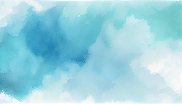 Abstrato Azul Aquarela Gradiente Pintura Grunge Textura Fundo — Fotografia de Stock