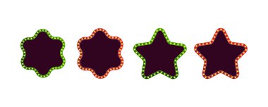 Retro neon ışığı ayarlandı. Gösteri, kulüp ve reklam panosu gece lambası tasarımı illüstrasyonu için klasik dekorasyon.