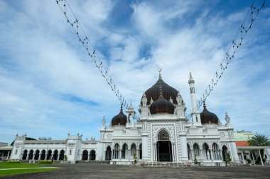 Alor Setar, Malezya - Ekim 2022: 17 Ekim 2022 'de Malezya' nın Alor Setar şehrinde bulunan Zahir Camii 'nin manzarası