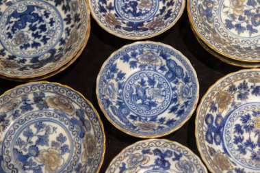 George Town, Malezya - Kasım 2022: 17 Kasım 2022 tarihinde Penang, Malezya 'da bulunan Pinang Peranakan Konağı' nın iç kısımları