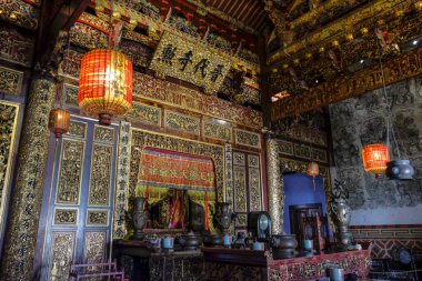 George Town, Malezya - Kasım 2022: Khoo Kongsi 17 Kasım 2022 tarihinde Penang, Malezya 'da George Town' daki en büyük kabile tapınağıdır.