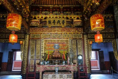 George Town, Malezya - Kasım 2022: Khoo Kongsi 17 Kasım 2022 tarihinde Penang, Malezya 'da George Town' daki en büyük kabile tapınağıdır.