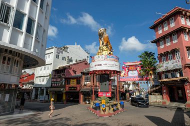 Malacca, Malezya - Kasım 2022: Malacca 'nın Çin Mahallesi Jonker Sokağı 30 Kasım 2022 Malacca, Malezya.