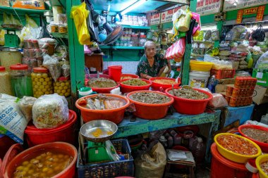 Ho Chi Minh City, Vietnam - January 6, 2023: Binh Tay Market is the central market of Cholon in Ho Chi Minh City, Vietnam.