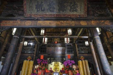 Lukang, Tayvan - 31 Ocak 2023 Lukang Lungshan Tapınağı, Tayvan.