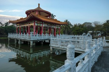 Tainan, Tayvan - 4 Şubat 2023: Tainan Parkı Tainan şehrinin en eski parklarından biridir..