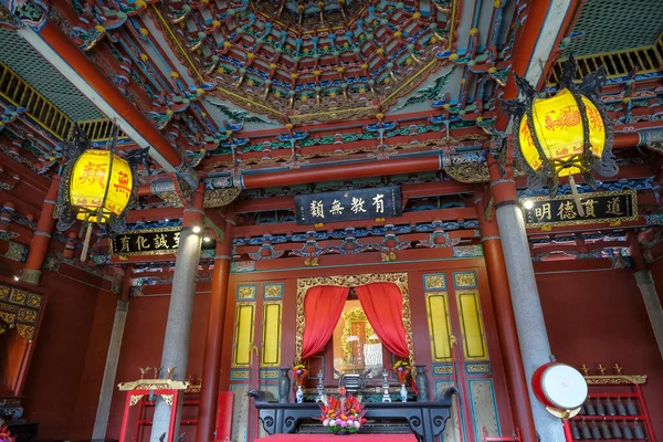 Тайбей Тайвань Січня 2023 Храм Тайбея Конфуція Конфуціанський Храм Районі — стокове фото