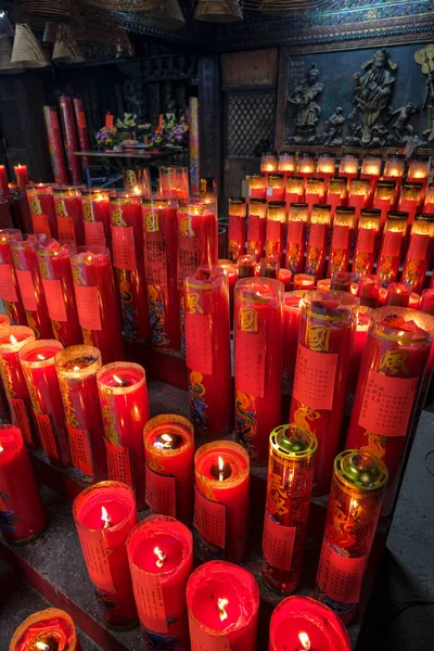 Taichung Taiwan Januari 2023 Brandende Kaarsen Bij Tempel Van Excellentie — Stockfoto