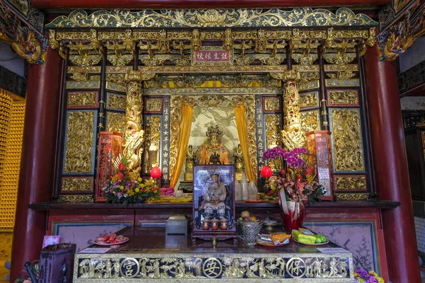 台北市 2023年1月25日 宝安寺は台湾台北市大同区にある台湾民俗宗教寺院です — ストック写真