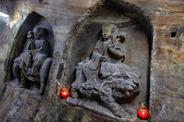 Keelung Taiwan February 2023 Xiandongyan Zuisheng Temple Located Fairy Cave — Stock Photo, Image
