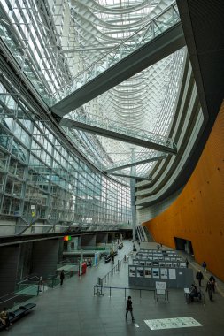 Tokyo, Japonya - 5 Mart 2023: Tokyo Uluslararası Forumu Chiyoda, Tokyo, Japonya.