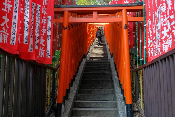 Tóquio Japão Março 2023 Toriis Entrada Santuário Hile Chiyoda Tóquio — Fotografia de Stock