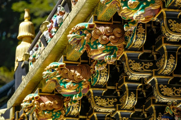 stock image Nikko, Japan - March 11, 2023: Detail of the Nikko Toshogu, the shinto shrine a UNESCO World Heritage Site located in Nikko, Japan.