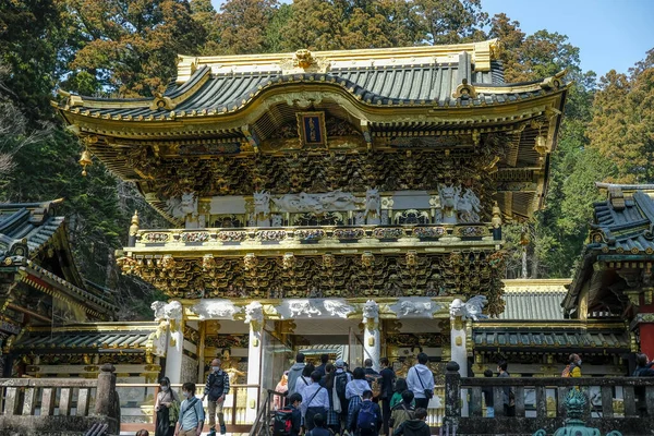 Nikko Giappone Marzo 2023 Persone Che Visitano Nikko Toshogu Santuario — Foto Stock
