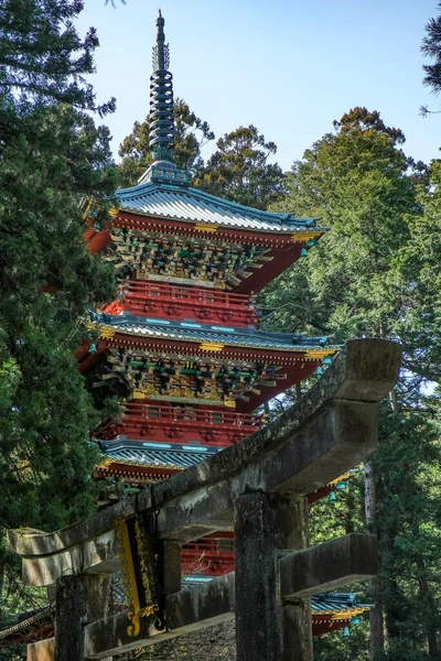 Nikko Japón Marzo 2023 Pagoda Nikko Toshogu Santuario Sintoísta Patrimonio —  Fotos de Stock