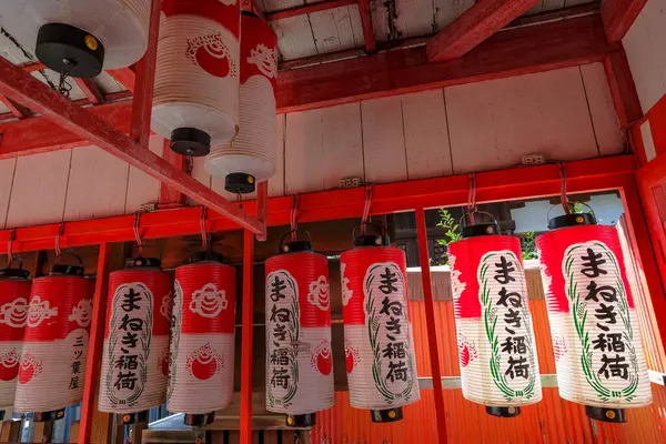 Nagoya Japan Maart 2023 Lantaarns Het Fujisengen Heiligdom Gelegen Nagoya — Stockfoto
