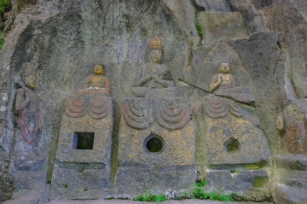 Usuki Japón Mayo 2023 Los Usuki Stone Buddhas Son Conjunto — Foto de Stock