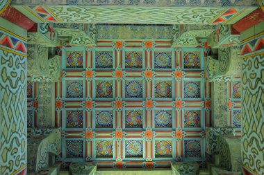 Gongju, Güney Kore - 8 Haziran 2023: Gongsanseong Kalesinin Detayları Güney Kore 'nin Gongju şehrinde bir dağ kalesidir..