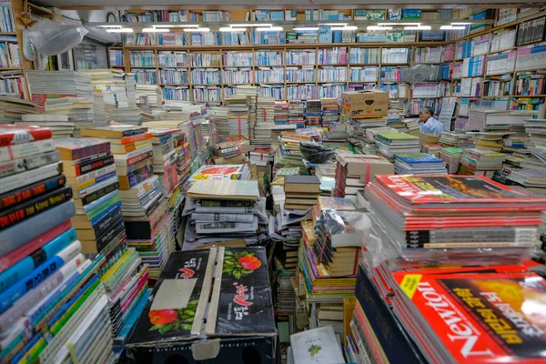 Busan South Korea May 2023 Book Seller Bosu Dong Book — Stock Photo, Image