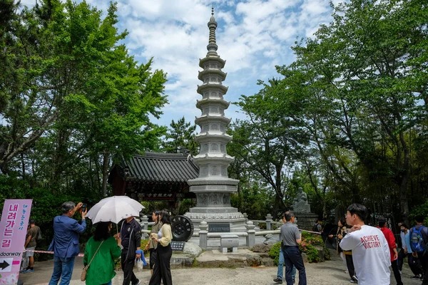 Busan Güney Kore Mayıs 2023 Haedong Yonggungsa Tapınağı Güney Kore — Stok fotoğraf