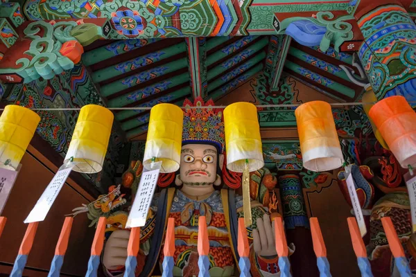 Пусан Южная Корея Мая 2023 Года Статуя Храме Беомеоса Буддийский — стоковое фото