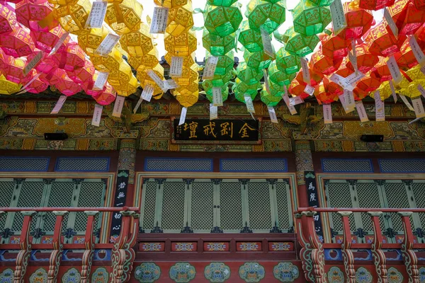 Busan Jižní Korea Května 2023 Chrám Beomeosa Buddhistický Chrám Postavený — Stock fotografie